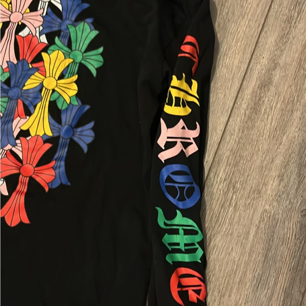 Chrome Hearts Black Multicolor Graphic Sweatshirt